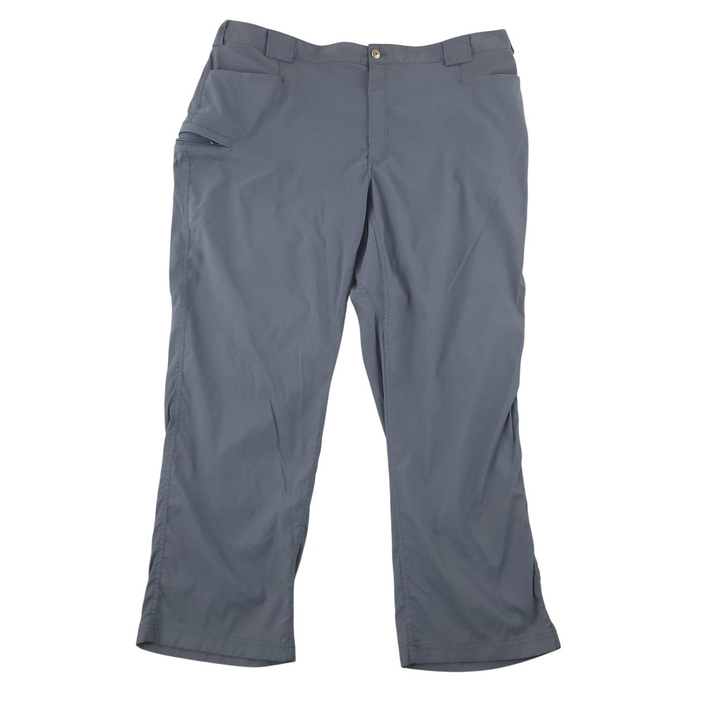 Duluth Trading Co Pants Mens 44x32 Blue Cargo Microfiber Stretch Travel Casual